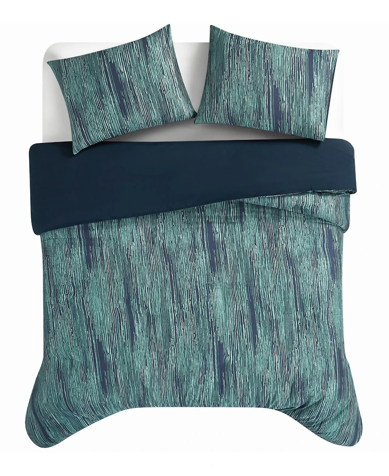 Vince Camuto Linework Stripe 3-Pc. Comforter Set