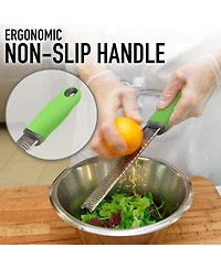 Zulay Kitchen Handheld Stainless Steel Cheese Grater & Zester