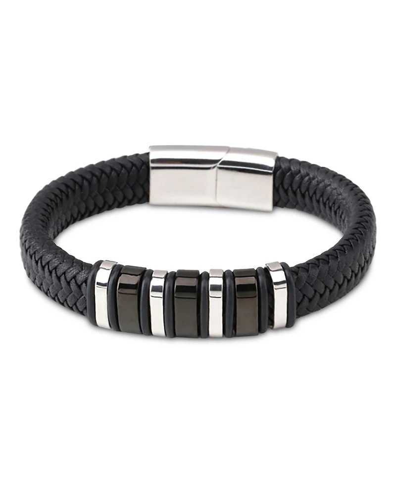 Rhona Sutton Men's Imperium Leather & Stainless Steel Bracelet