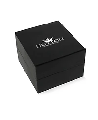 Rhona Sutton Men's Classic Iced Cross Hoop Earrings in 14k Gold