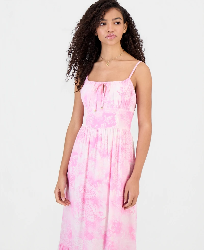 Sincerely Jules Juniors' Printed Tiered Midi Dress