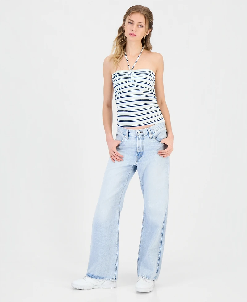 Ultra Flirt Juniors' Ruched Halter Tube Top