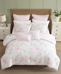 Laura Ashley Serenity Roses Reversible 7-Pc. Comforter Set