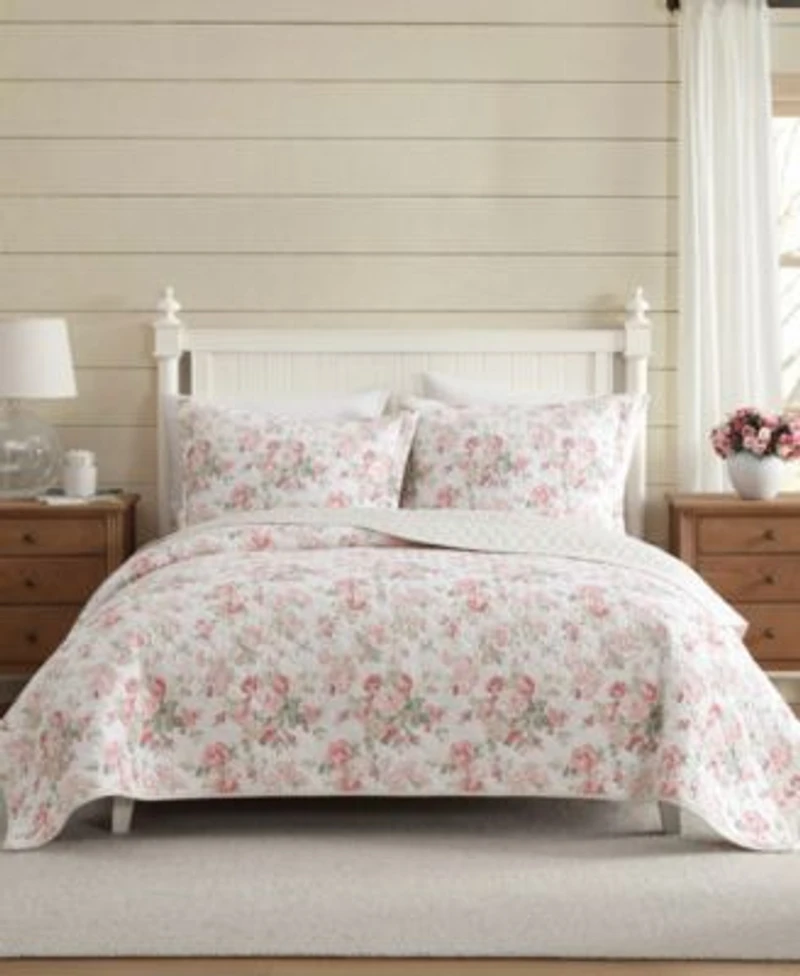 Laura Ashley Rosemoore Reversible Quilt Sets