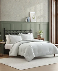 Laura Ashley Oxford Stripe 2-Pc. Comforter Set, Twin