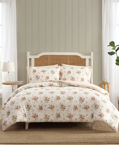 Laura Ashley Ribbon Bouquet -Pc. Comforter Set