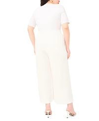 Vince Camuto Plus Smocked Waist Wide Leg Pants