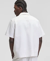 Mode of One Men's Linen & Cotton Relaxed Utility Shirt, Macy's Exclusive