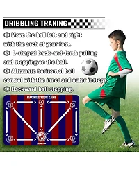 peneyon Adjustable Soccer Training Mat with Non-Slip Equipment