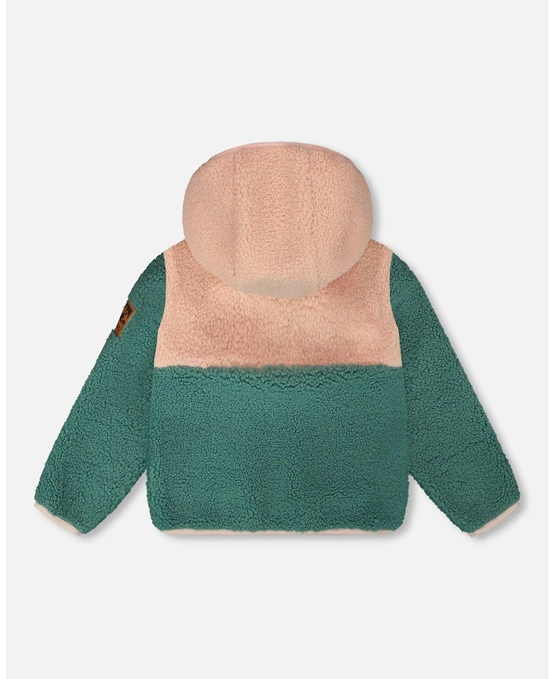 Deux par Baby Girls Sherpa Jacket