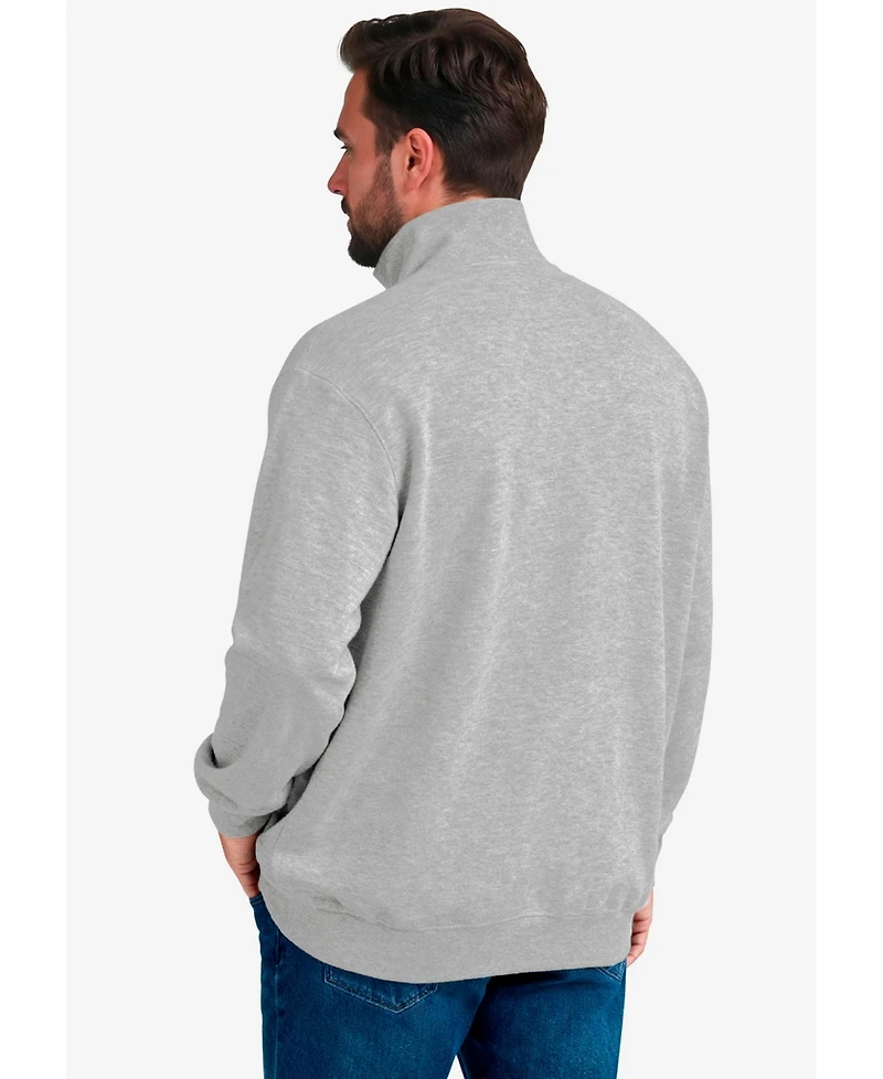 KingSize Big & Tall Reverse Weave 1/4 Zip Up Hoodie