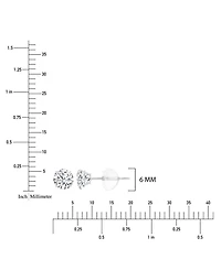 Macy's White Swarovski Zirconia Solitaire Earrings in 14k White Gold
