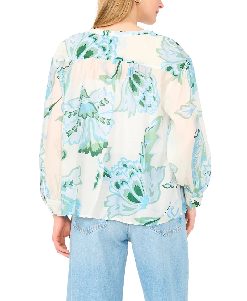 Vince Camuto Women's Long-Sleeve Oversized Tie-Front Top