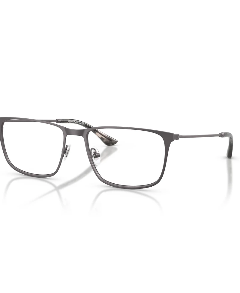 B by Brooks Brothers Men's Rectangle Eyeglasses, BB1127