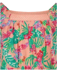 Roxy Girls' 7-16 Flutter-Sleeves Tiered Top