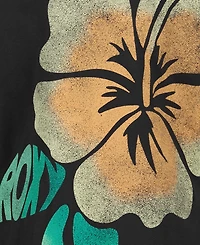 Roxy Girls' 7-16 Hibiscus Print Oversized T-Shirt