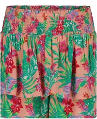 Roxy Girls' 7-16 Elastic Waistband Tiered Mini Skort