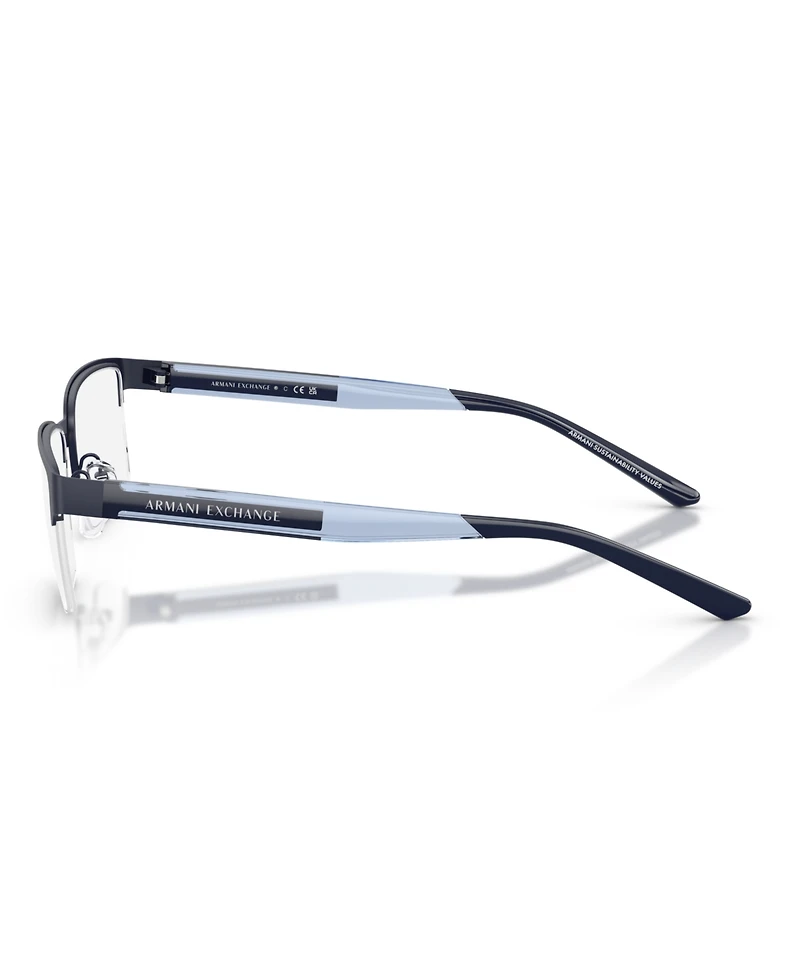 A|X Armani Exchange Men's Rectangle Eyeglasses, AX1075