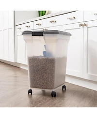 Iris Usa 58 lbs Dog Food Storage Container w/ Scoop