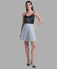 Bcbg Women's Plaid Pleated Mini Skirt