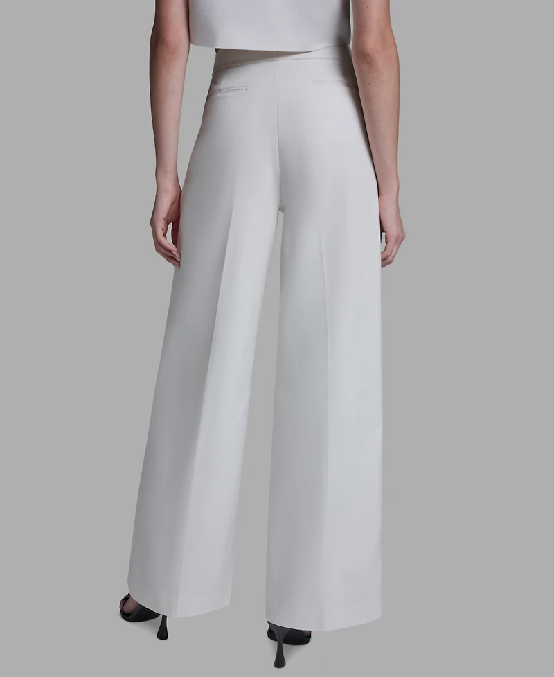 Bcbg Women's High Rise Wide Leg Pants