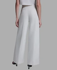 Bcbg Women's High Rise Wide Leg Pants