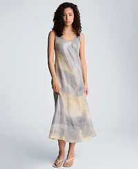 Kenneth Cole Women's Scoop Neck Long Dress