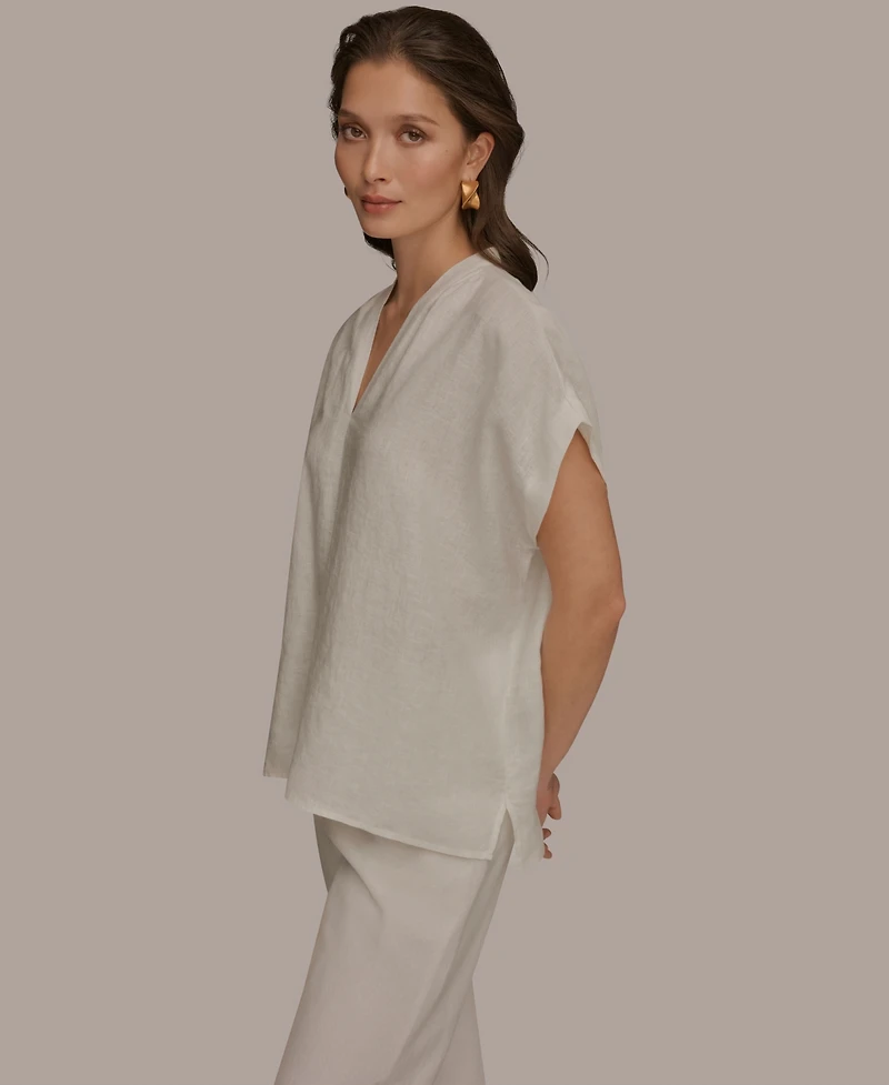 Donna Karan Weekend Women's V-Neck Top