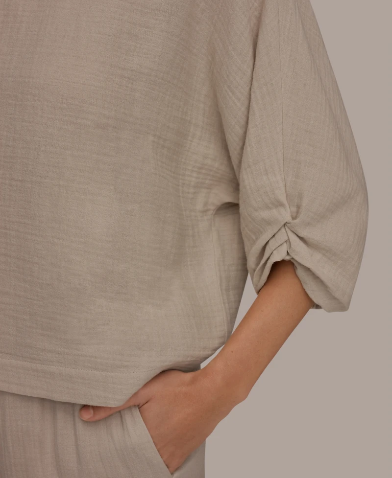 Donna Karan Weekend Women's Boat Neck Blouse
