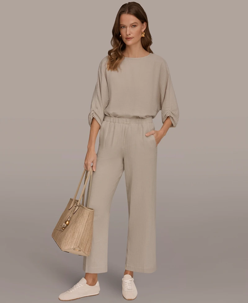 Donna Karan Weekend Women's Mid-Rise Side Seam Pants