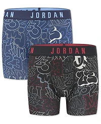 Jordan Boys' 8-18 Printed Boxer Briefs, 2-Pack