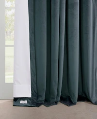 Half Price Drapes French Pleat Heritage Plush Velvet Room Darkening Curtain