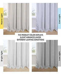 Half Price Drapes French Pleat Faux Silk Taffeta Blackout Curtain