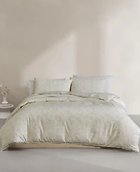 Calvin Klein Leaves Washed Percale 3-Pc. Comforter Set, King