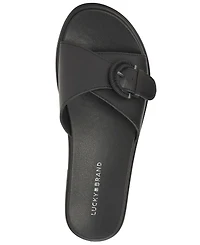 Lucky Brand Women's Suszie Buckle Slide Flat Sandals