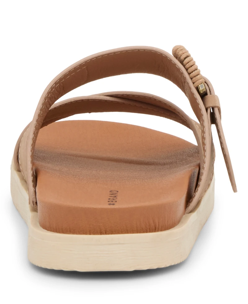 Lucky Brand Women's Morissa Buckle Footbed Flat Sandals