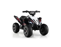 Slickblue 12V Kids Ride On Atv 4-Wheeler Quad with Led Lights & 7 Mph