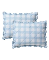 Hallmark Checkered Bliss 3-Pc. Scalloped Quilt Set