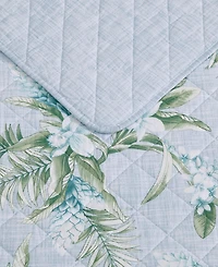 Tommy Bahama Home Floral Enchantment Cotton Reversible 3-Pc. Quilt Set, Full/Queen