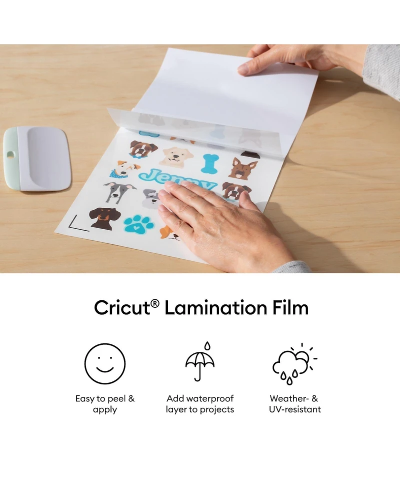 Cricut 8.5 in x 11 in Lamination Film Sheets 30 Count