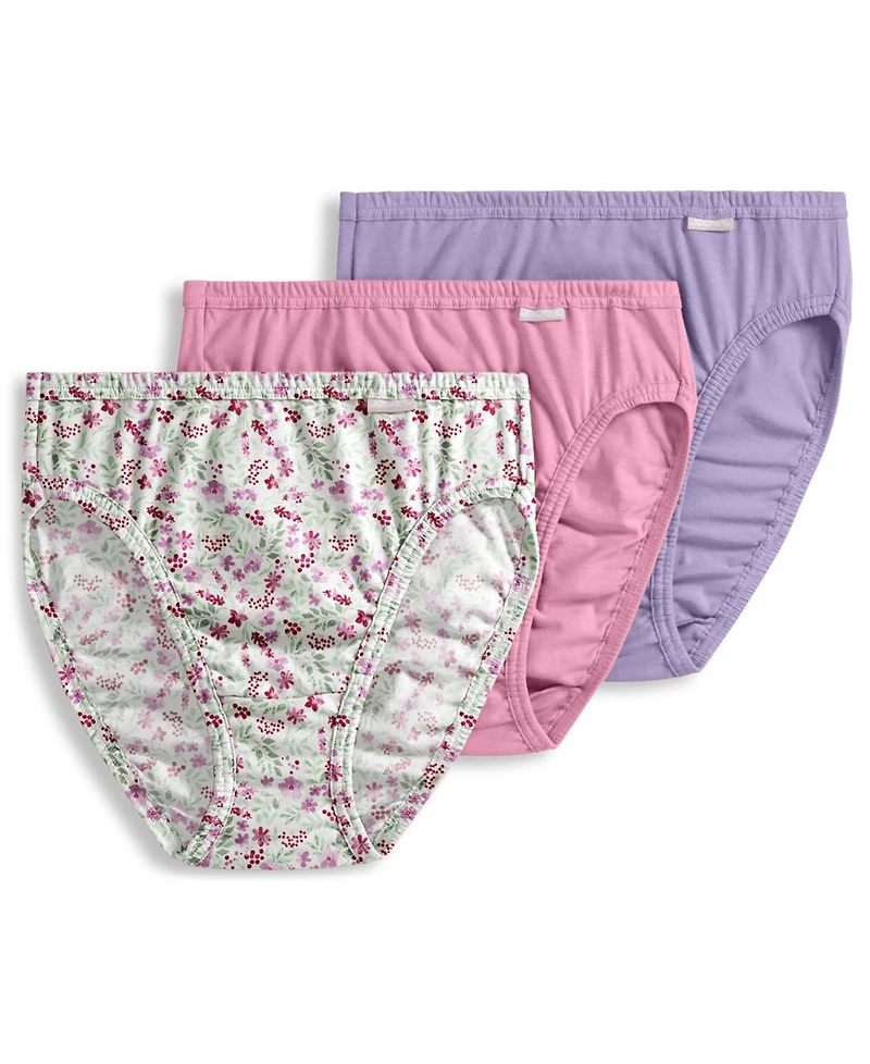 Jockey Elance French Cut 3 Pack Underwear 1485 1487, Extended Sizes