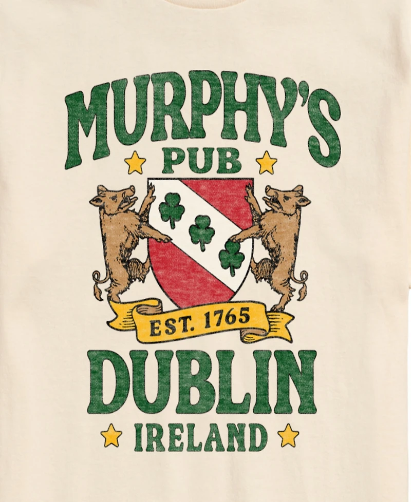 Airwaves Men's Instant Message Murphys Pub Dublin Short-Sleeve Graphic T-Shirt
