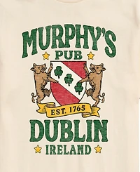 Airwaves Men's Instant Message Murphys Pub Dublin Short-Sleeve Graphic T-Shirt