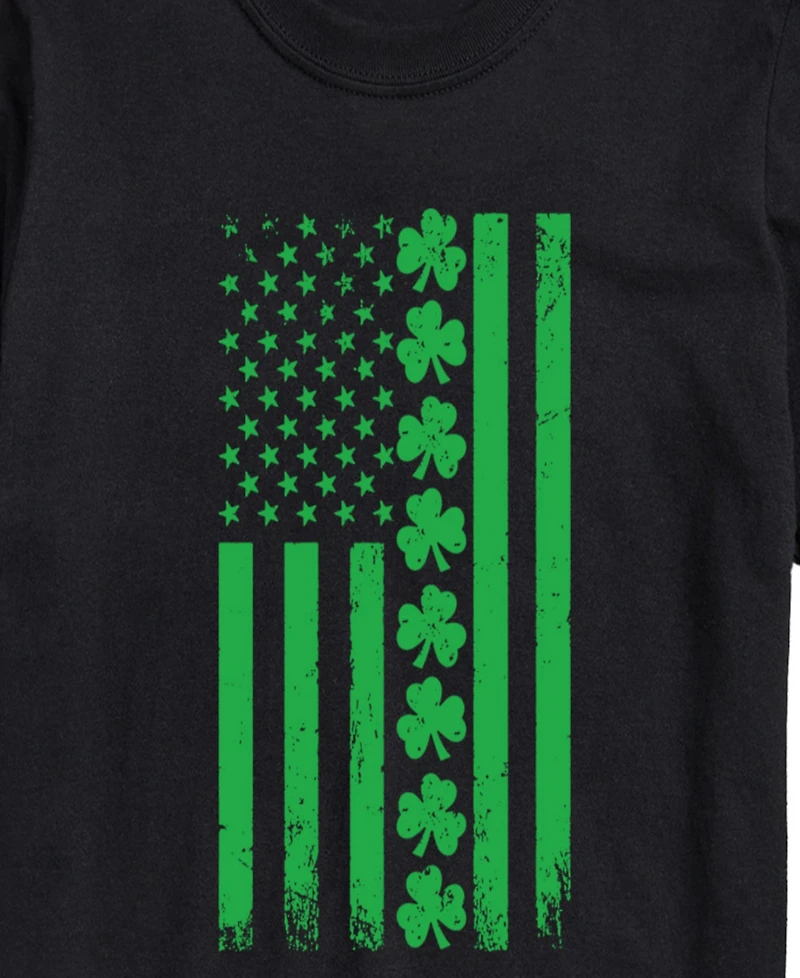 Airwaves Men's Instant Message Lucky Usa Flag Short-Sleeve Graphic T-Shirt