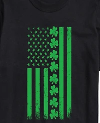 Airwaves Men's Instant Message Lucky Usa Flag Short-Sleeve Graphic T-Shirt