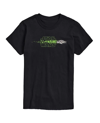 Airwaves Men's Star Wars Millennium Falcon Logo Shamrocks Short-Sleeve Graphic T-Shirt