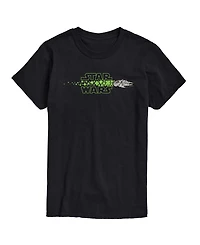 Airwaves Men's Star Wars Millennium Falcon Logo Shamrocks Short-Sleeve Graphic T-Shirt