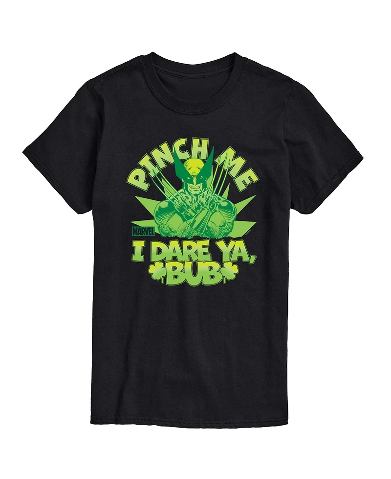Airwaves Men's Wolverine Pinch Me I Dare Ya, Bub Short-Sleeve Graphic T-Shirt