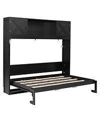 Streamdale Furniture Queen Size Murphy Bed with Storage Cabinets