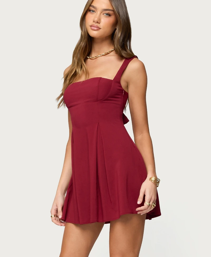 Edikted Women's Mazey Square Neck Mini Dress